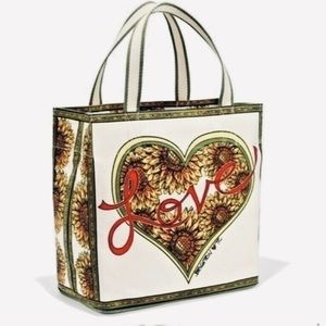 BRIGHTON Something Wonderful Sunflower LOVE Tote Bag